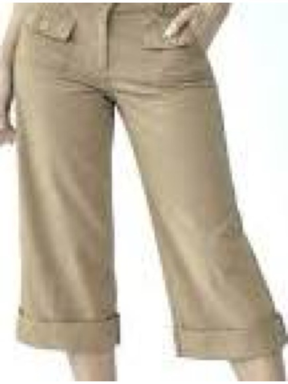 Guess Vintage Khaki Cuffed Gaucho Capris